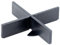 Sanpro Fugenkreuze mit 1 mm Bodenplatte, Größe 2 mm/Höhe 10 mm, Anzahl 100 Stück (Fugen Boden Bodenplatte Terrasse Terassenplatten verlegen Kreuze) (Pack à 100 Stück)