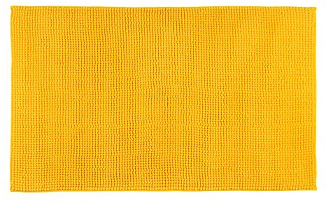 Gözze - Anti-Slip Bath Mat, Super Soft, 100% Microfibre, 50 x 70 cm - Yellow