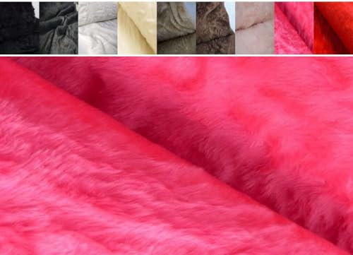 FABRICS-CITY PINK SOFTIG ZOTTY TEDDYFELL KURZHAARIG STOFF STOFFE, 4204