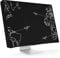 kwmobile Computer Monitor Cover Compatible with 27-28 monitor - Travel & Explore White/Black