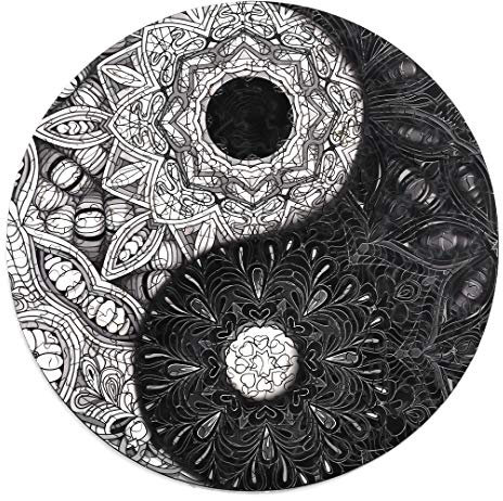 Funnli Holzpuzzles für Erwachsene und Kinder, Yin und Yang Muster Holz Puzzle, Einzigartige Chinesisches Kung Fu Puzzlespiele 300 Teile (L-30 * 30cm)