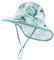 Pesaat Baby Sonnenhut Mädchen Mit UV-Schutz Sonnenmütze Baby Junge Mit Nackenschutz Sommermütze Kinder Babymütze Sommer (Tropische Blätter, Gr.4-8Jahren(52-56))