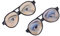 Sewroro Geschenk 2Pcs Neuheit Brille Kreative M?nnliche Lustige Augen Brille Streich Augen Verkleidung Brille Party Requisiten Trickspielzeug (Zufallsstil) Goodie Bag Füllstoffe