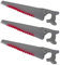 AC – Pack de 3 Sierras sangrientas - Fabricado en plástico - Apto para jóvenes y Adultos - Complemento para Carnaval, Halloween y Celebraciones - 51 cm de Longitud