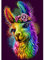 AIRDEA Alpaka Diamond Painting Set für Erwachsene, 5D Alpaka Diamant Malerei Kits,Malen nach Zahlen,Regenbogen Diamant Painting Bilder Round Full Kits Complete Diamant Kunst Kits für Kinder 30x40cm