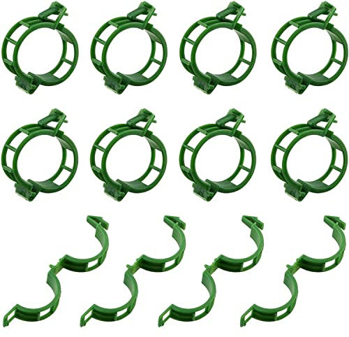 200PCS Plant Support Clips,Tomato Plant Support, for Climbing Plants,Plant Clips for Climbing Plants Garden Plant Supports (200, Green)