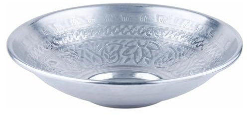 Marrakesch Schale Obstschale aus Aluminium 29cm groß | Schüssel Embla als Tischdeko in der Küche