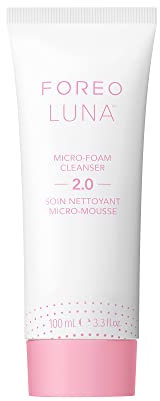 FOREO LUNA Micro-Foam Face Cleanser 2.0 - Exfoliating Face Wash - Pore Minimizer - All Skin Types Facial Cleanser - Travel Size - Vegan - Facial Skin Care Products with Vitamin E - 3.3oz