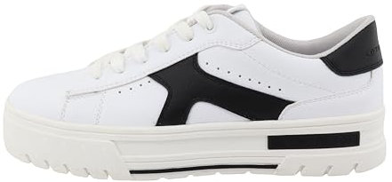 Tom Tailor Damen 7490080007 Sneaker, White-Black, 39 EU