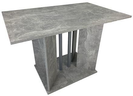 Esszimmertisch Küchentisch Atlantis 2 in Beton Optik 110x70