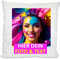 Kiwistar - Foto-Kissen 40x40 cm - selbst gestalten - weiß - mit Foto und Wunschtext - individuell Bedruckt - Kissenfüllung - 100% Polyester - personalisiert - Geschenkidee - Kopfkissen