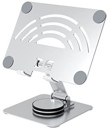 Tablet Ständer. 360° Drehbarer Aluminium Tablet Ständer Dock, Faltbarer und Verstellbarer Handyhalter für 4-13 Zoll iPad Pro/Mini/Air, Nexus, Samsung Tab etc.