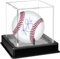 Taeku Baseball Vitrine – Acryl Würfel mit UV-Schutz, Staubdichte Display Box für Softball, Baseball, Tennisball & Sportbälle, mit Standfuß für Sammlerstücke (1 Set)