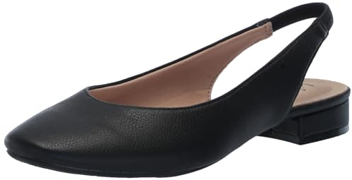 LifeStride Womens Claire Slingback Ballet Flats Black 11 M