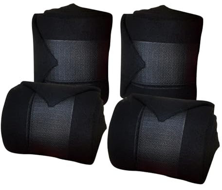AWHAO 4 Pieces Horse Leg Wraps Warm Comfortable Thicken Horse Leg Protection