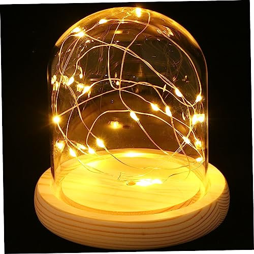 jojofuny Batteriebetriebene Tischlampe -sterne Glaskuppel Nachtlicht Elegantes Design Für Schlafzimmer Festgeschenk Für Paare