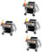 ifundom 4 Sätze Mini-Grill Möbel Miniatur-grillrost Mini-hausgrill Küchengrill Puppenhaus-grillständer Puppenhaus-Grill-Set Mini-küchengeschirr Simulierter Grill Klein Suite