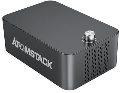 ATOMSTACK F60 Air Assist Set, Air Assist Kit, Dual Pump 10-60 L/min, Automatic Switching for Laser Engraving Series A6 X6 A12 X12 A24 X24 Pro A20 A30 A40 A70 Accessories