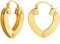 Jenosy 18K Vergoldet Gold Ohrringe Damen Layered Weidennagel Herz Ohrringe Creolen Hypoallergene Ohrringe für Frauen und Mädchen