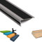 Treppenkantenprofil Selbstklebend Winkelprofil Kunststoff Pvc Treppenkantenprofil Rutschfeste Treppenstufe Selbstklebende Für Den Außen- Und Innenbereich Treppenkantenschutz ( Color : Nero , Size : 28