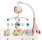 Musikalisches Babybett, abnehmbare Krippen-Aufhängung, mobiles Babybett, rutschfestes visuelles Design, sorgt für die Sicherheit Ihrer Kinder, einfach zu installieren, 43 cm, für Kleinkinder, Mädchen,
