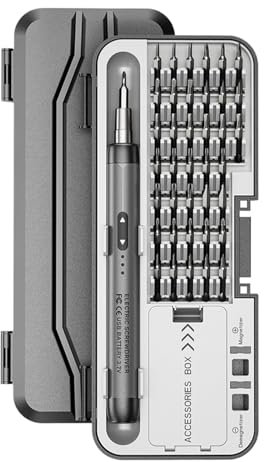 Destornillador eléctrico, destornillador eléctrico recargable por USB de precisión, herramienta de reparación multifuncional portátil para el hogar, destornillador compacto y ergonómico para
