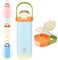 BOGI Metal Water Bottle with Straw,720ml Stainless Steel Water Bottle for Sports Travel Gym Leak Proof Insulated Water Bottle with 2-in-1 Duo Lid for Boys Girls Keep Drinks 12h Hot & 24h Cold | Orange