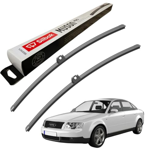 Silbak Windscreen Wipers, fits for AUDI A6 (06/2001-05/2004) Front Wiper Blades, 550mm/550mm
