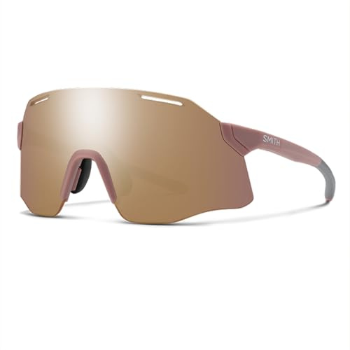 Smith VERT Sportsonnenbrille, Matte Chalk Rose, ChromaPop Rose Gold Mirror, TR90-Nylon, für Radfahren und Laufen