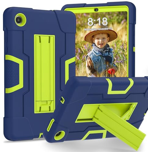 Funda para tableta Funda protectora compatible con Lenovo Tab M8 (4.ª generación) TB-300FU/TB-300XU (2023) Funda de silicona Compatible with tableta con soporte, carcasa protectora resistente a prueba