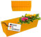 Hossi's Wholesale 6 Euro-Paletten Blumenkästen-Einsätze | 37,3cm Gelb | Pflanzkasten für Europalette Palette | Balkonkasten | Blumentopf | aus stabilen Kunststoff | Made in Germany