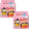 Buldak Noodles Carbonara Hot Chicken Flavor Ramen 10 Pack - Ramen Instant Noodles Excellent for Snack and Soups