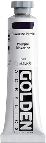 GOLDEN Heavy Body Acrylics, Dioxazine Purple, 2 fl. oz. Tube