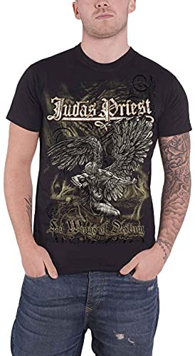 Judas Priest Herren Sad Wings T-Shirt, Schwarz, M