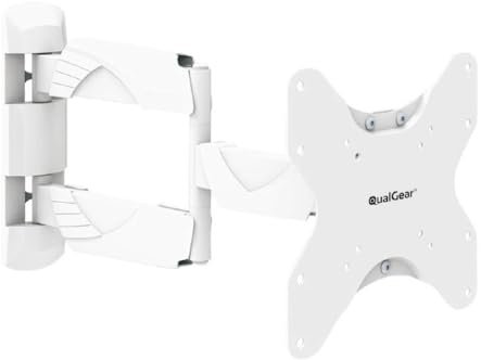 QualGear Support Mural de qualité supérieure pour TV LED jusqu'à 23-42 - Blanc