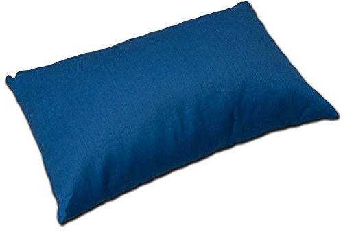 GIRAFFENLAND Bio Lavendelkissen 30x20cm, Bio-Bezug enzianblau + Bio Inlett Natur/Duftkissen Kräuterkissen