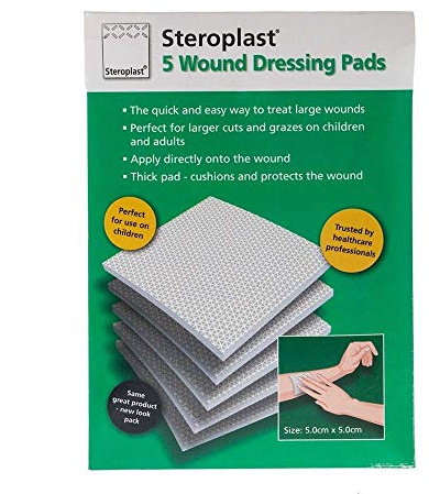 Steropad Wound Dressings | 5cm x 5cm | 5 Pads x 6 Packs