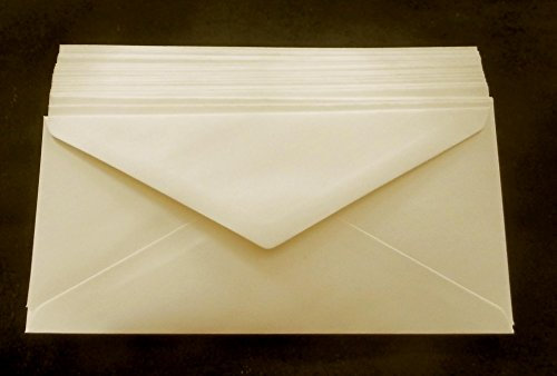 20 Briefumschläge Din lang creme - Premium-Qualität 100g - 22x11 cm