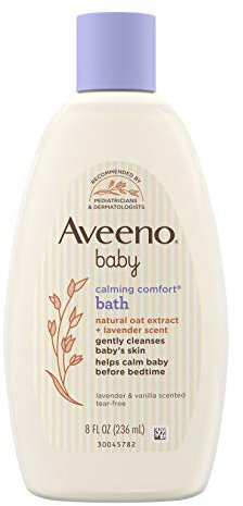 Aveeno Baby Calming Comfort Baby Bath, Lavender and Vanilla, 8 Ounce (Pack of 2) by Aveeno BEAUTY (English Manual)