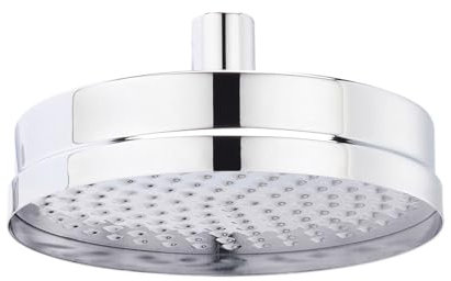 Nuie Old London HEAD01 ǀ Traditional Bathroom Victorian Inspired 6 Tec Fixed Shower Head, 545mm x 200mm x 200mm, Chrome