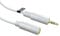 rhinocables Aux Jack Extension Cable 3.5mm Gold Audio Stereo Lead Extender Male to Female White (3m)