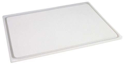 Louis Tellier NPP51 Schneidebrett mit Saftrille, 50 x 30 x 2 cm, Weiß