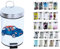 MSV Blue XS Mini Cubo de Basura con Pedal 3 L, Acero Inoxidable, Coche Azul, 25.6x16.5x16.5 cm