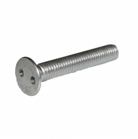 Reidl Sicherheitsschrauben Senkkopf metrisches Gewinde Snake Eyes 5 x 40 mm A2 blank 100 Stück
