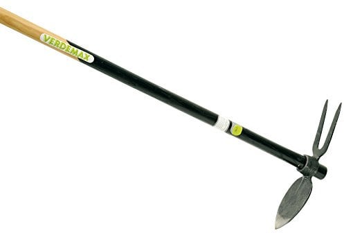 Verdemax 6120 - Zappa a Forma di Cuore con Manico in Frassino FSC e coltivatore a 2 rebbi, 140 cm