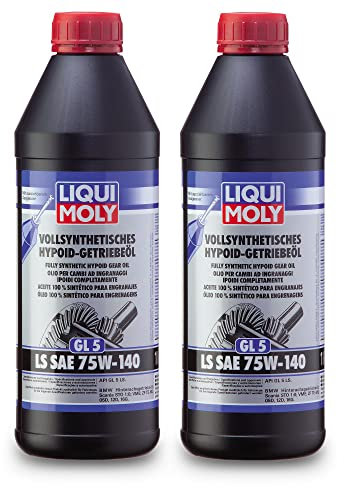 2x LIQUI MOLY 4421 Vollsynthetisches Hypoid-Getriebeöl (GL5) LS SAE 75W-140 1L