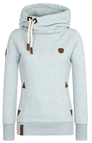 Naketano Damen Kapuzenpullover , Nasty Mint Melange, S