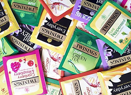 Twinings Bustine di tè singole avvolte con etichetta classica e aromatizzata selezioni (10 buste)