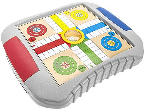 4 in 1 Game Set Snakes & Ladders, Draughts, Chess & Ludo Set