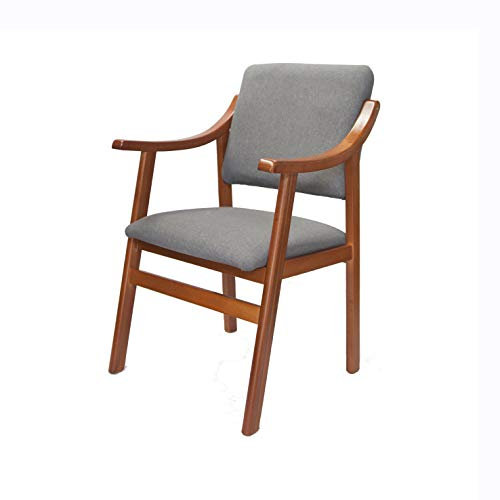 Sueña y Descansa Sillón de Madera Reforzado en Color Cerezo con Varios Tapizados (Cerezo Marengo)